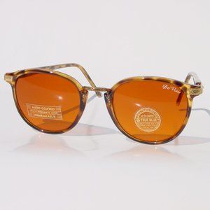 NWT True Vintage Oval Combo fashion style w/"De'Vons" logo true blue sunglasses